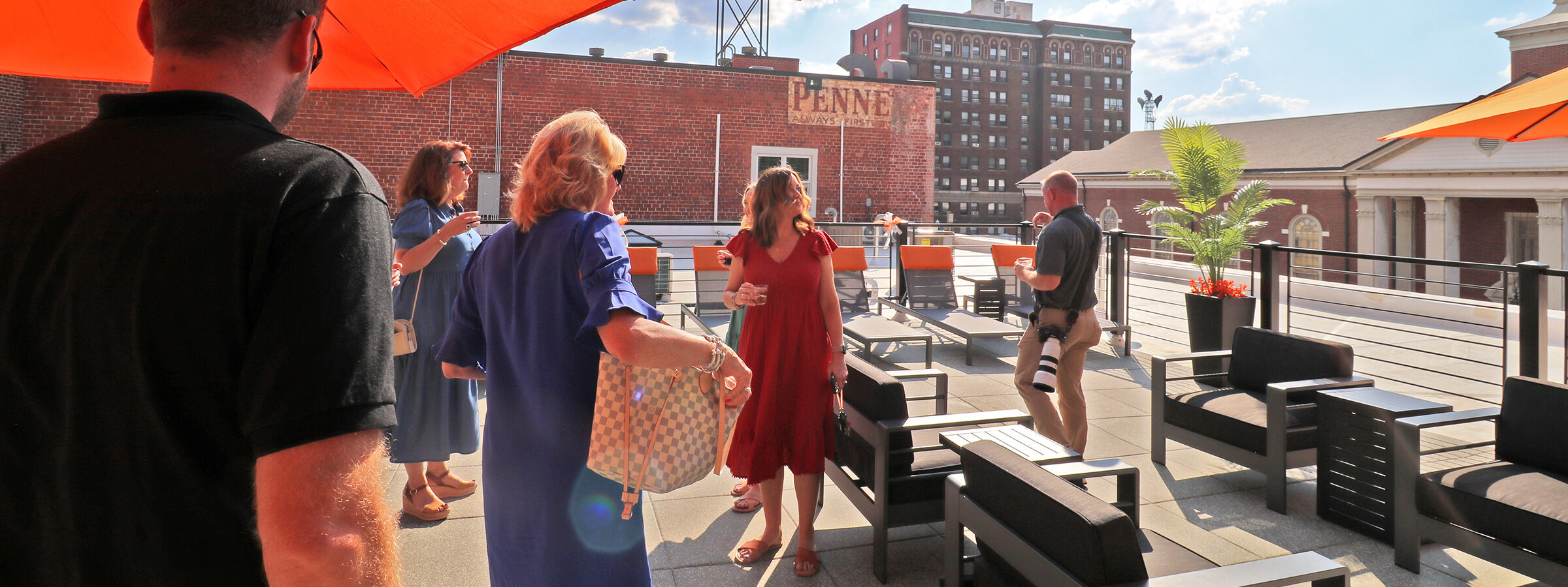 The Henry Ribbon Cutting_Rooftop Patio2